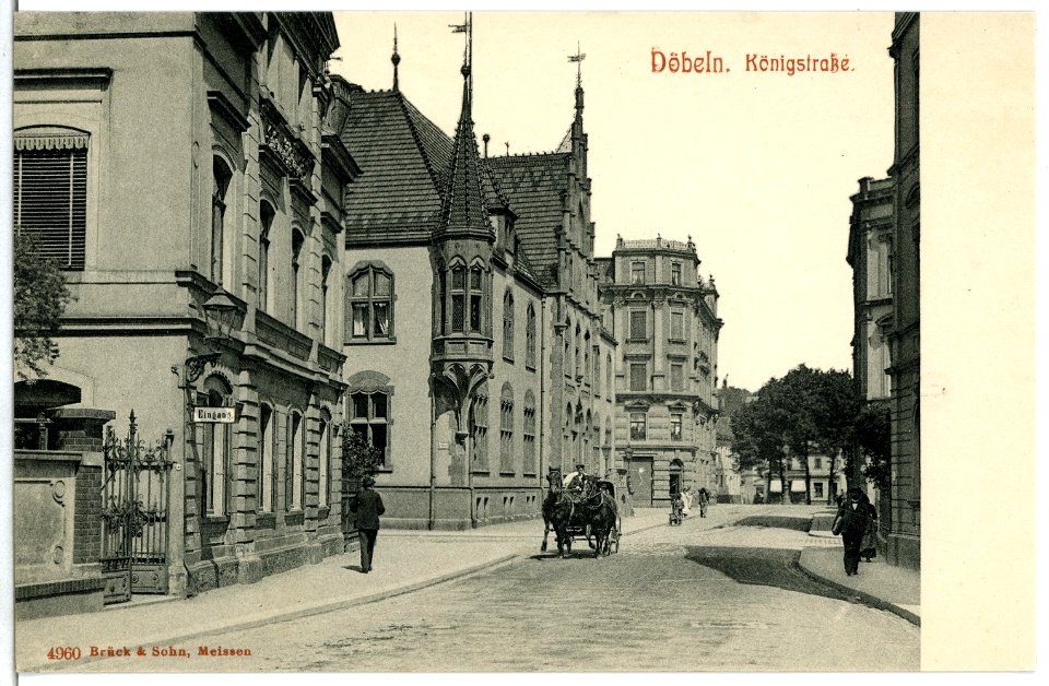 04960-Döbeln-1903-Königstraße-Brück & Sohn Kunstverlag
