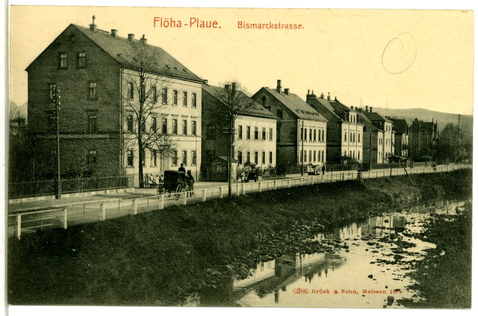 06286-Flöha-1905-Bismarckstraße-Brück & Sohn Kunstverlag