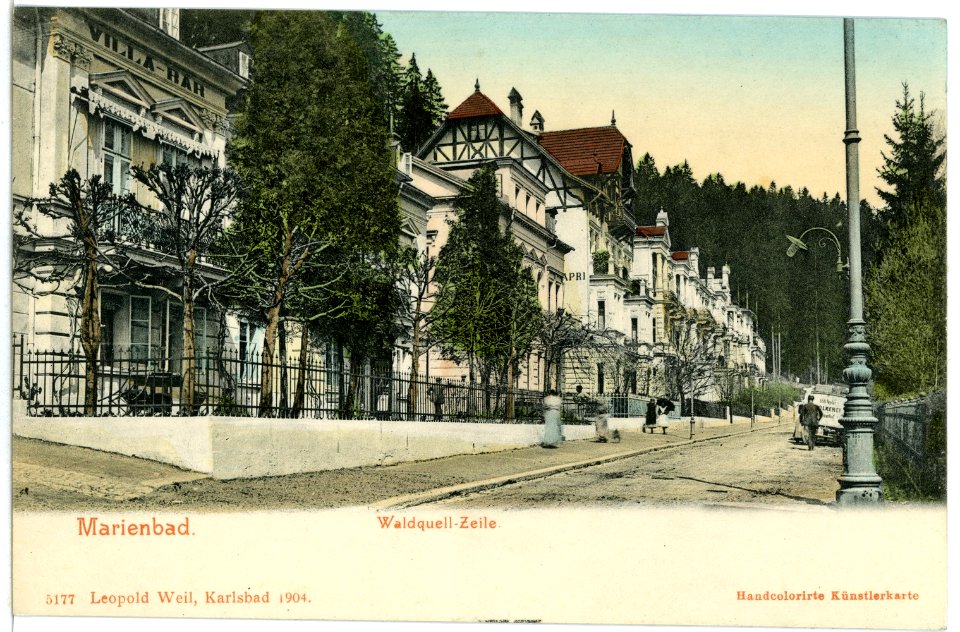 05177-Marienbad-1904-Waldquellzeile-Brück & Sohn Kunstverlag