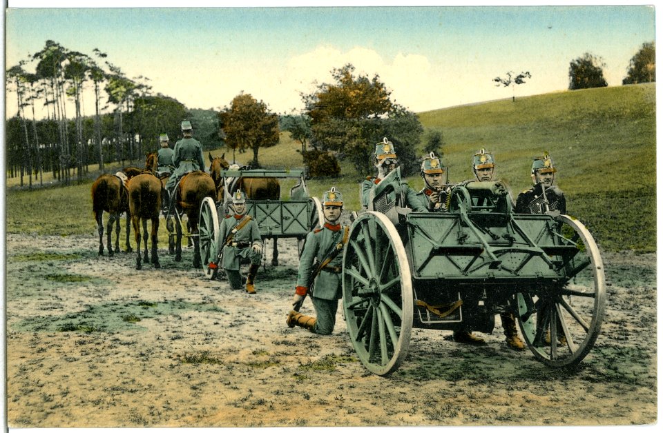 06303--1905-1. Königlich Sächsische Maschinengewehr-Abteilung Nr. 12-Brück & Sohn Kunstverlag