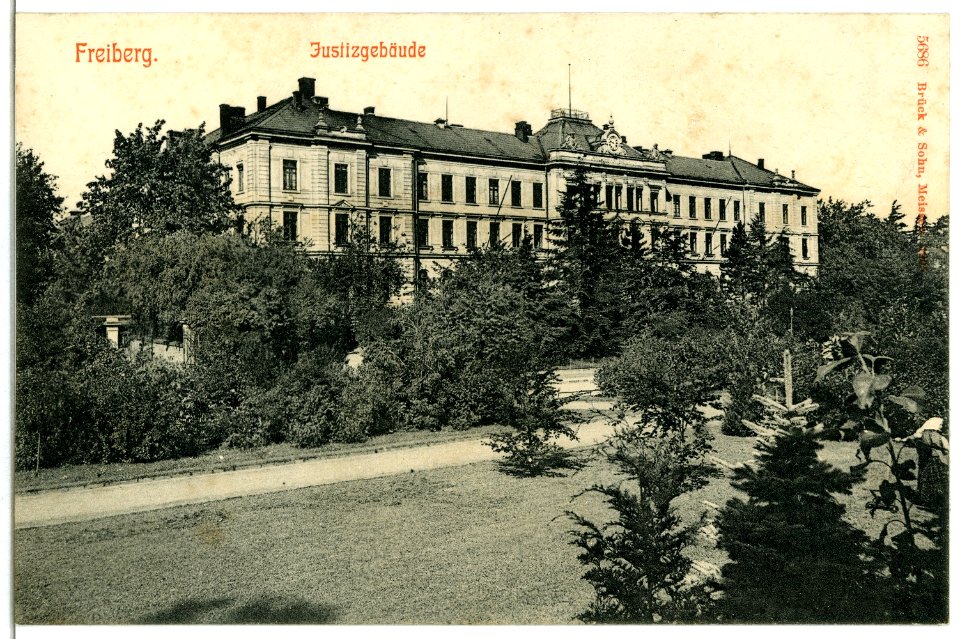 05686-Freiberg-1905-Justizgebäude-Brück & Sohn Kunstverlag