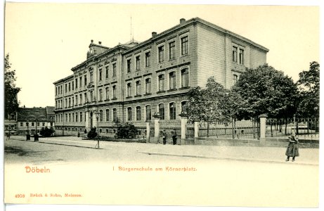04958-Döbeln-1903-1. Bürgerschule am Körnerplatz-Brück & Sohn Kunstverlag