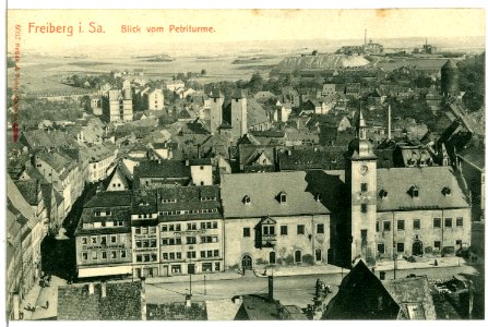 06037-Freiberg-1905-Blick vom Petriturm auf die Stadt-Brück & Sohn Kunstverlag