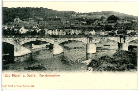 06157-Bad Kösen-1905-Eisenbahnbrücke-Brück & Sohn Kunstverlag