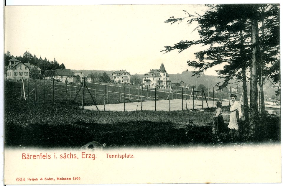 06314-Bärenfels-1905-Tennisplatz-Brück & Sohn Kunstverlag