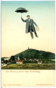 05086-Collmberg-1904-Blick zum Collmberg - Fliegender Mann-Brück & Sohn Kunstverlag
