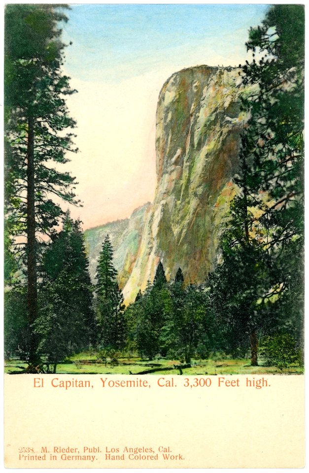 04923-Yosemite-1903-El Capitan-Brück & Sohn Kunstverlag