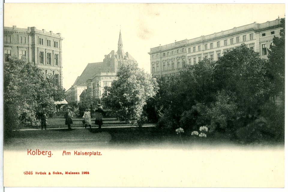 06346-Kolberg-1905-Am Kaiserplatz-Brück & Sohn Kunstverlag