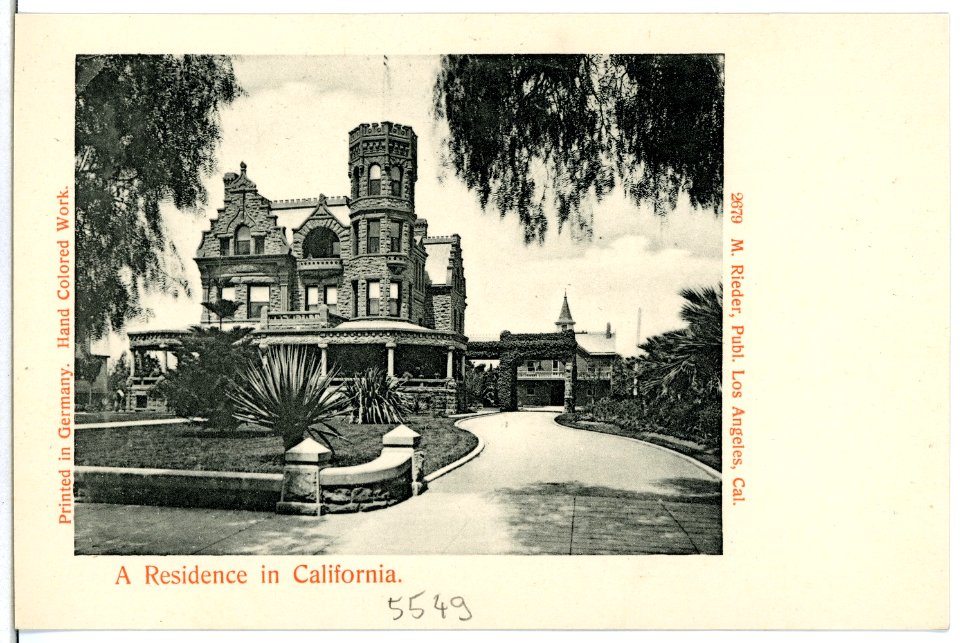 05549-Kalifornien-1904-A Residence in California-Brück & Sohn Kunstverlag