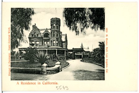 05549-Kalifornien-1904-A Residence in California-Brück & Sohn Kunstverlag