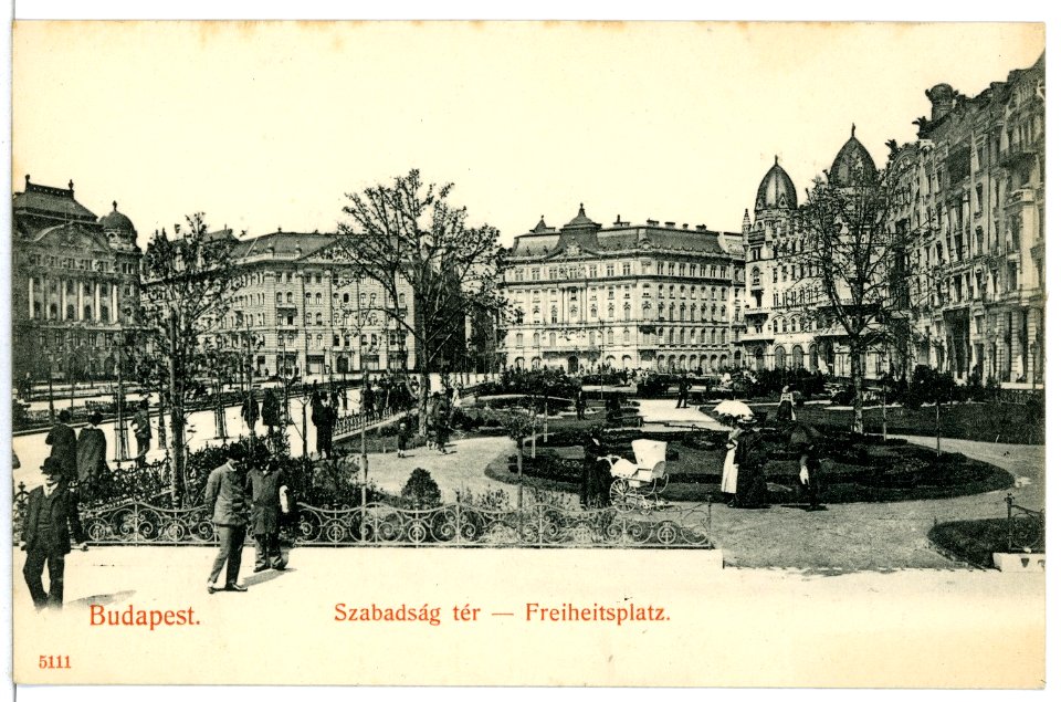 05111-Budapest-1904-Freiheitsplatz-Brück & Sohn Kunstverlag
