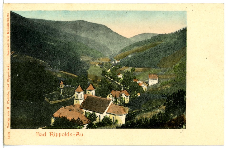 05209-Rippoldsau-1904-Blick auf Bad Rippolds-Au-Brück & Sohn Kunstverlag