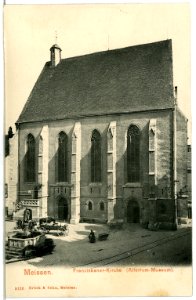 05126-Meißen-1904-Franziskaner-Kirche mit Heinrichsbrunnen-Brück & Sohn Kunstverlag