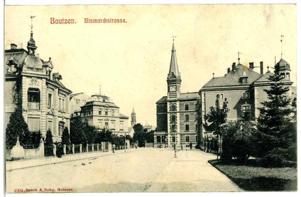 04994-Bautzen-1903-Bismarckstraße-Brück & Sohn Kunstverlag