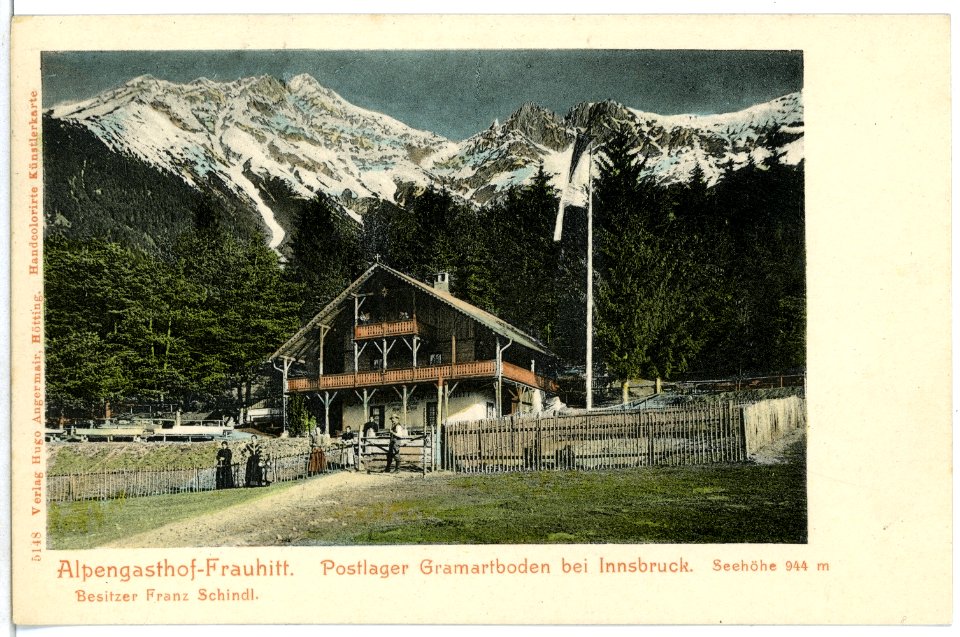 05148-Innsbruck-1904-Gramartboden Bei Innsbruck, Alpengasthaus Frauhitt-Brück & Sohn Kunstverlag