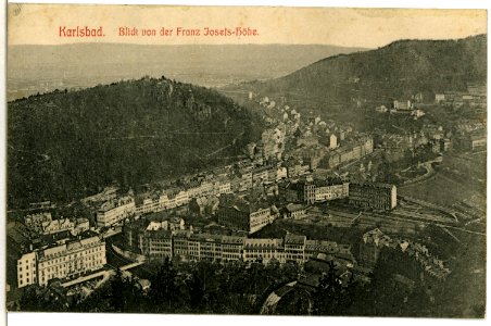 05138-Karlsbad-1904-Blick von der Franz Josefs Höhe auf Karlsbad-Brück & Sohn Kunstverlag