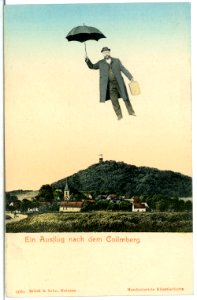 05084-Collmberg-1904-Blick zum Collmberg - Fliegender Mann-Brück & Sohn Kunstverlag