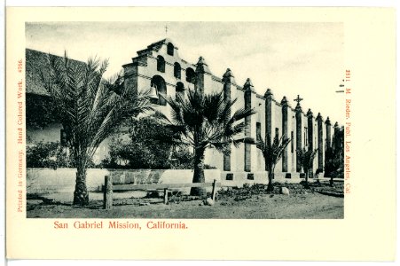 04766-San Gabriel-1903-San Gabriel Mission California-Brück & Sohn Kunstverlag