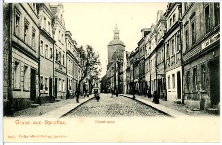 05437-Sprottau-1904-Neustraße-Brück & Sohn Kunstverlag