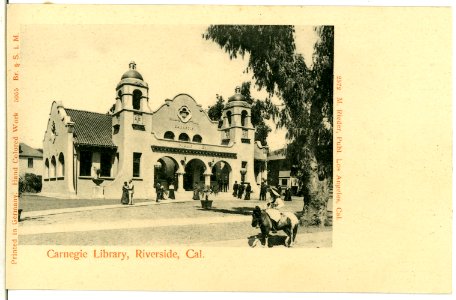 05055-Riverside-1904-carnegie Library, Riverside, California-Brück & Sohn Kunstverlag