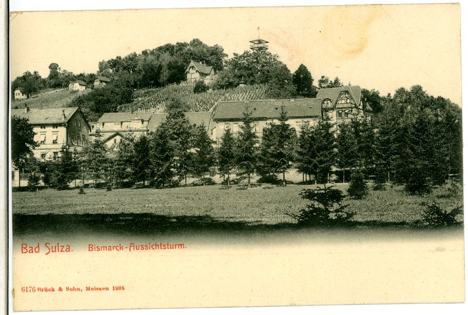 06176-Bad Sulza-1905-Bismarckaussichtsturm-Brück & Sohn Kunstverlag