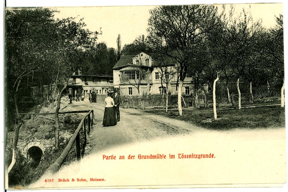 06167-Radebeul-1905-Grundmühle im Lößnitzgrund-Brück & Sohn Kunstverlag
