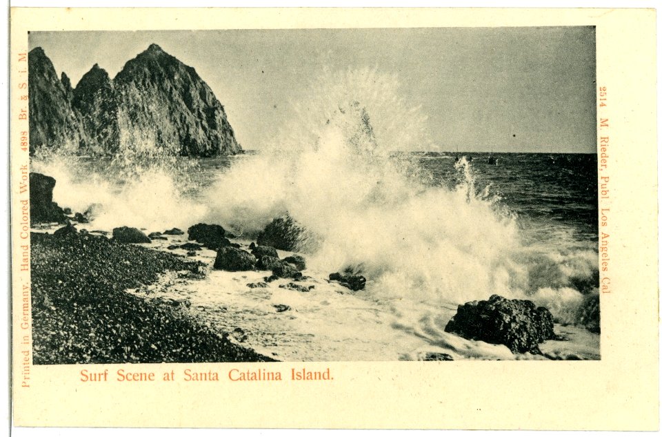 04898-Santa Catalina-1903-Surf Scene at Santa Catalina Island-Brück & Sohn Kunstverlag