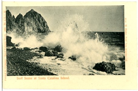 04898-Santa Catalina-1903-Surf Scene at Santa Catalina Island-Brück & Sohn Kunstverlag photo