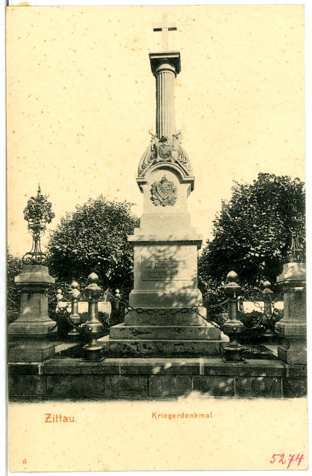 05274-Zittau-1904-Kriegerdenkmal-Brück & Sohn Kunstverlag