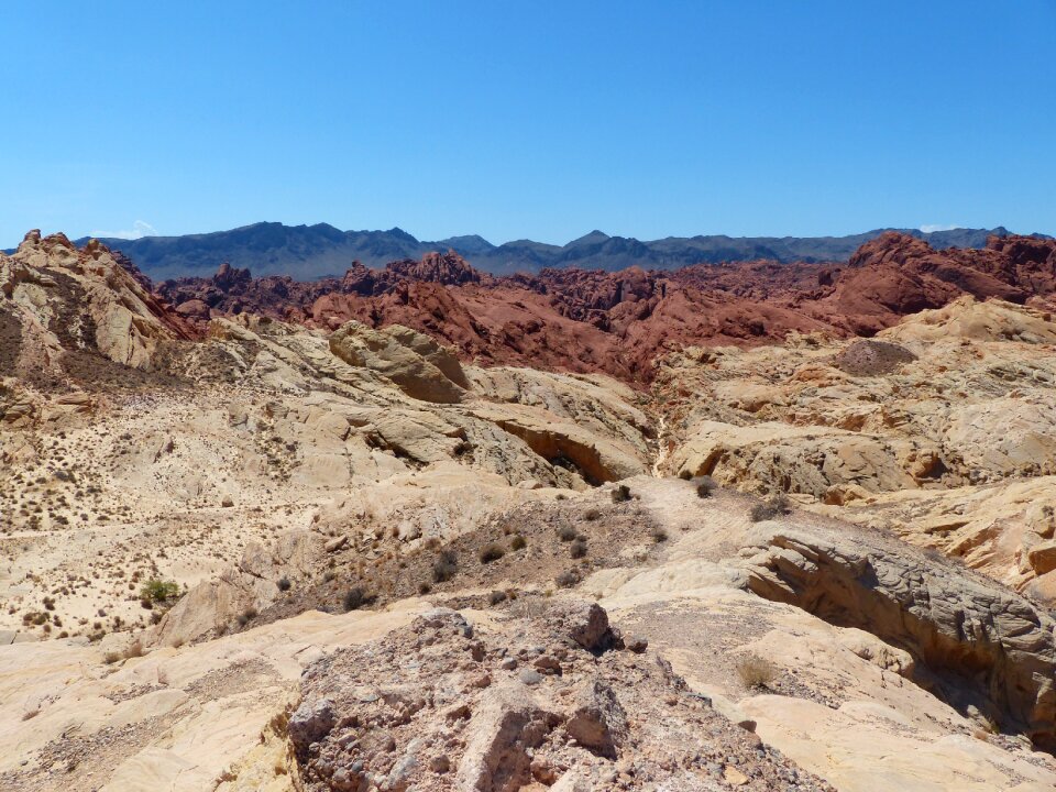 Rock black red gold desert