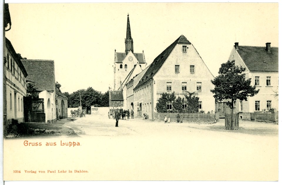05354-Luppa-1904-Dorfansicht-Brück & Sohn Kunstverlag