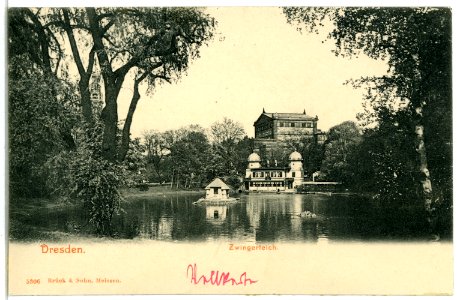 05306-Dresden-1904-Zwingerteich-Brück & Sohn Kunstverlag