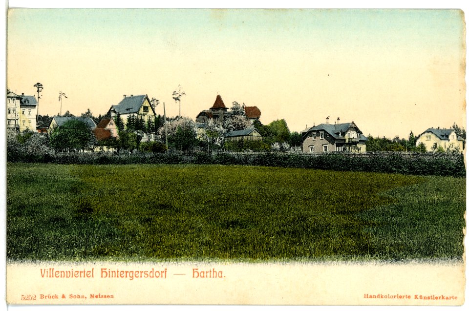 05252-Hartha-1904-Villenviertel Hintergersdorf-Brück & Sohn Kunstverlag