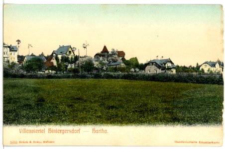 05252-Hartha-1904-Villenviertel Hintergersdorf-Brück & Sohn Kunstverlag