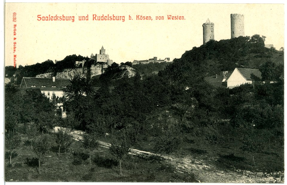 06132-Saaleck-1905-Saalecksburg und Rudelsburg-Brück & Sohn Kunstverlag
