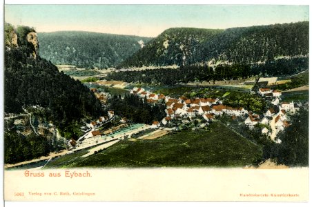 05061-Eybach-1904-Blick auf Eybach-Brück & Sohn Kunstverlag