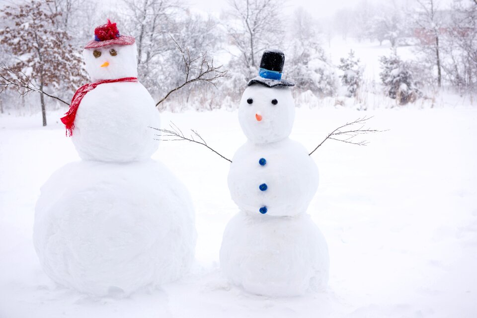 Snow december christmas