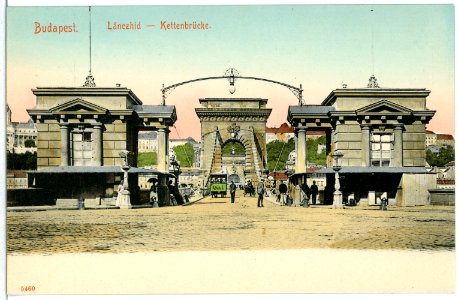 05460-Budapest-1904-Kettenbrücke-Brück & Sohn Kunstverlag