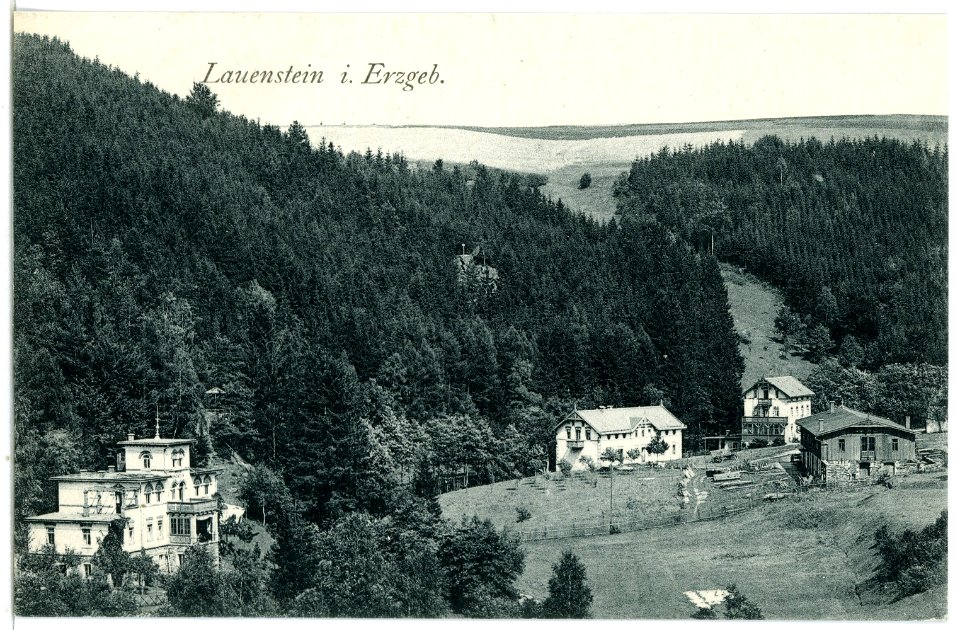 06074-Lauenstein-1905-Blick auf Lauenstein-Brück & Sohn Kunstverlag