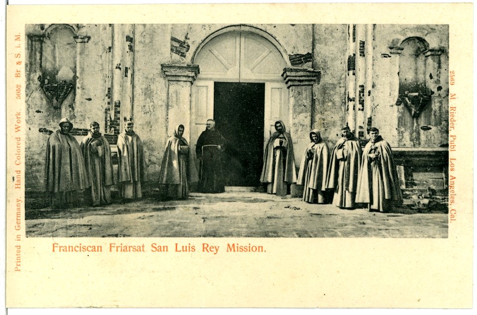 05052-San Luis Rey-1904-Franciscan Friarsat San Luis Rey Mission-Brück & Sohn Kunstverlag