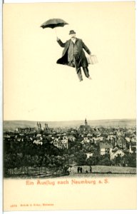 04976-Naumburg-1903-Blick über Naumburg - Fliegender Mann-Brück & Sohn Kunstverlag