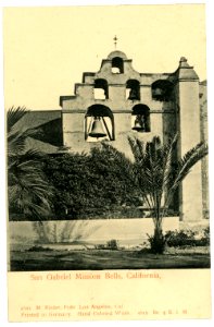 04919-San Gabriel-1903-San Gabriel Mission Bells-Brück & Sohn Kunstverlag
