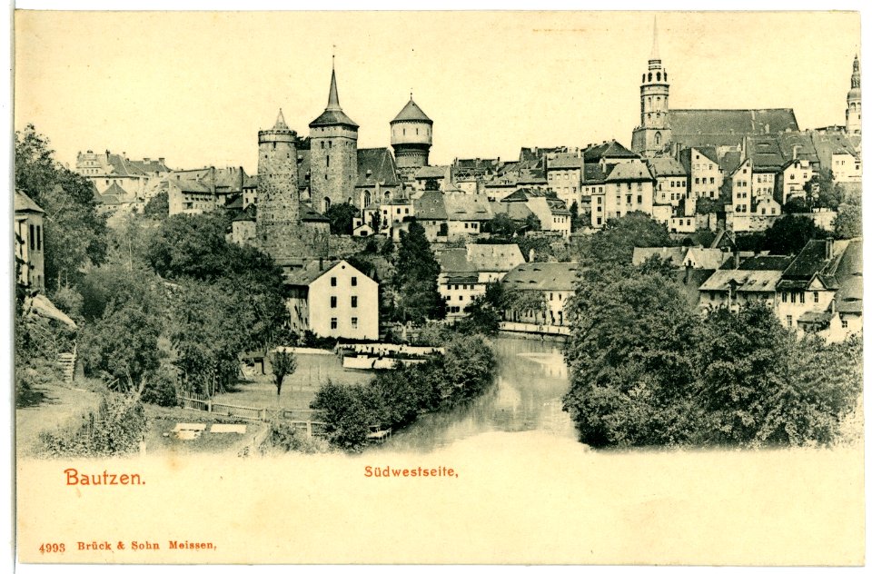 04993-Bautzen-1903-Bautzen von Südwesten-Brück & Sohn Kunstverlag