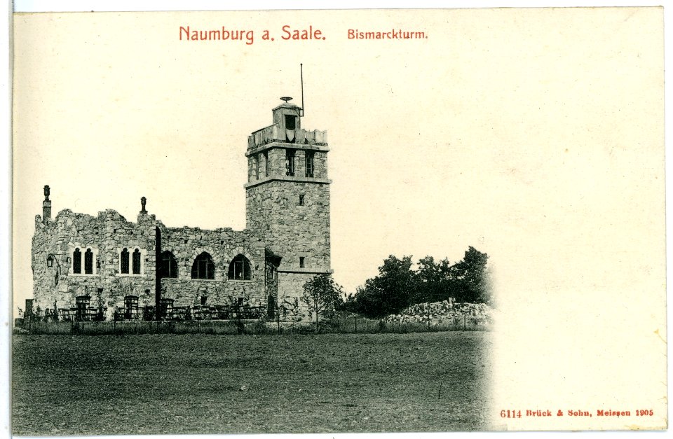 06114-Naumburg-1905-Bismarckturm-Brück & Sohn Kunstverlag