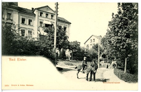 05034-Bad Elster-1904-Schillerstraße mit Reiter-Brück & Sohn Kunstverlag