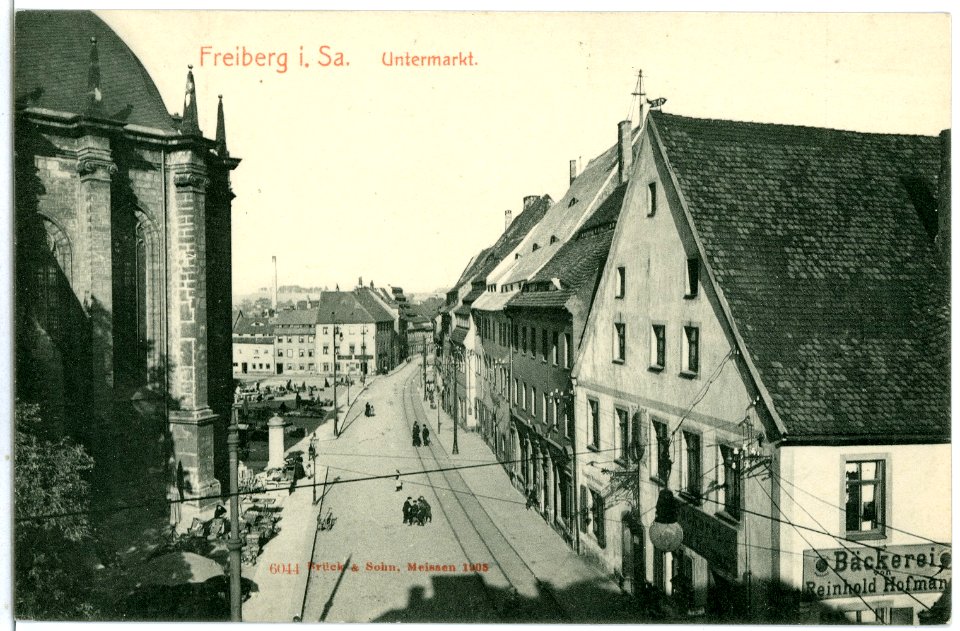 06044-Freiberg-1905-Untermarkt-Brück & Sohn Kunstverlag