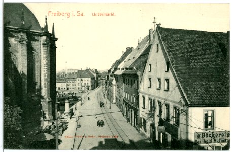 06044-Freiberg-1905-Untermarkt-Brück & Sohn Kunstverlag