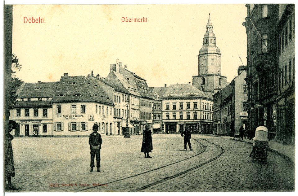 05653-Döbeln-1905-Obermarkt-Brück & Sohn Kunstverlag
