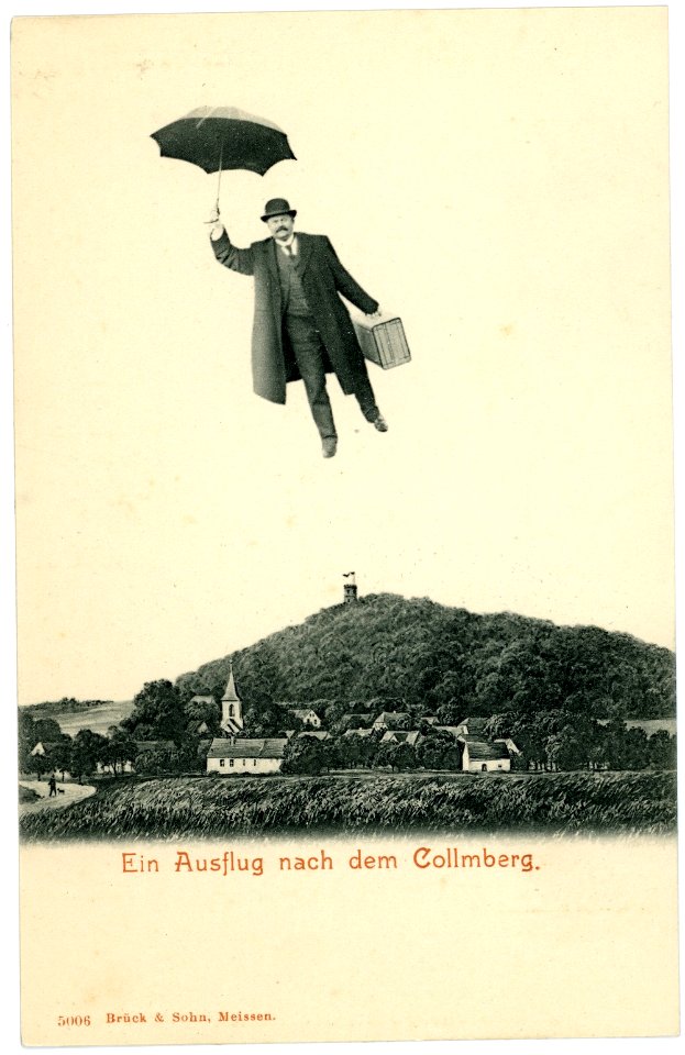 05006-Collmberg-1903-Blick zum Collmberg - Fliegender Mann-Brück & Sohn Kunstverlag