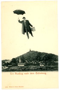 05006-Collmberg-1903-Blick zum Collmberg - Fliegender Mann-Brück & Sohn Kunstverlag